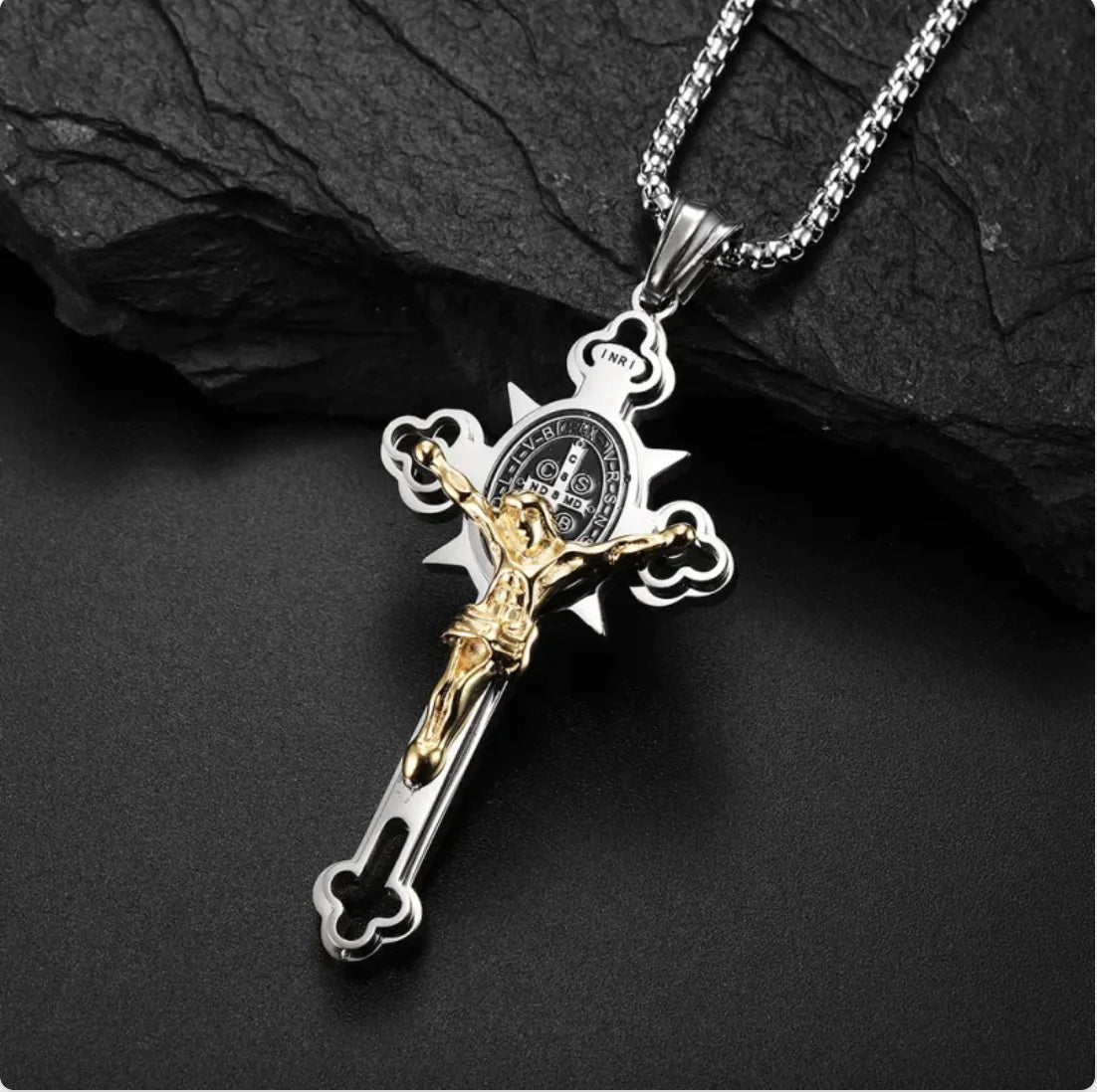 Stainless Steel Crucifix Necklace