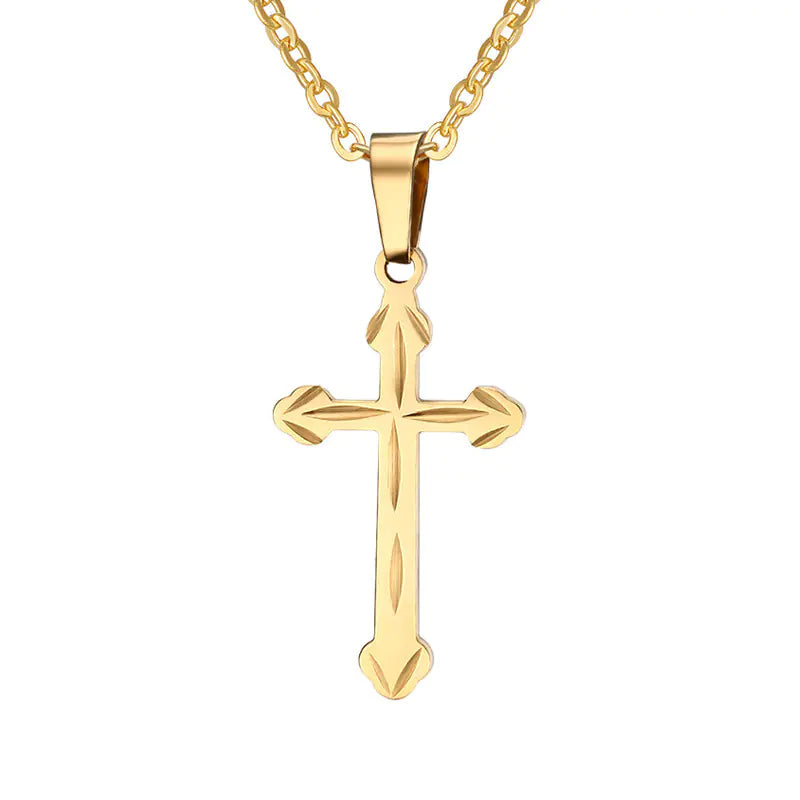 Titanium Steel Cross Necklace