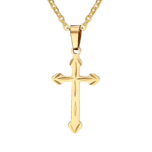 Titanium Steel Cross Necklace
