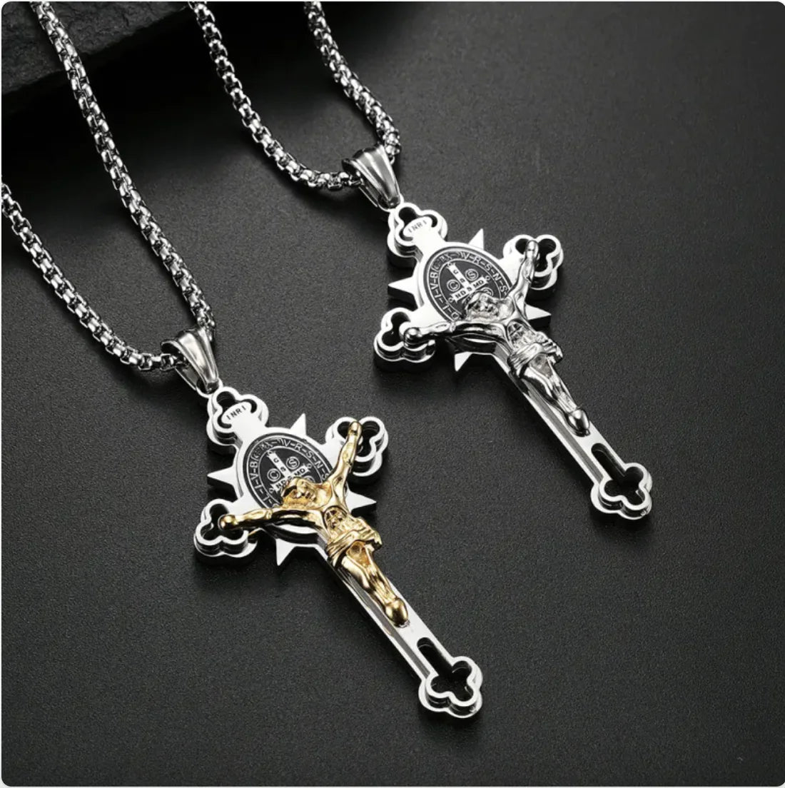 Stainless Steel Crucifix Necklace
