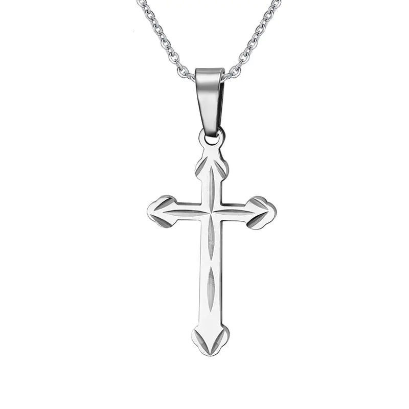 Titanium Steel Cross Necklace
