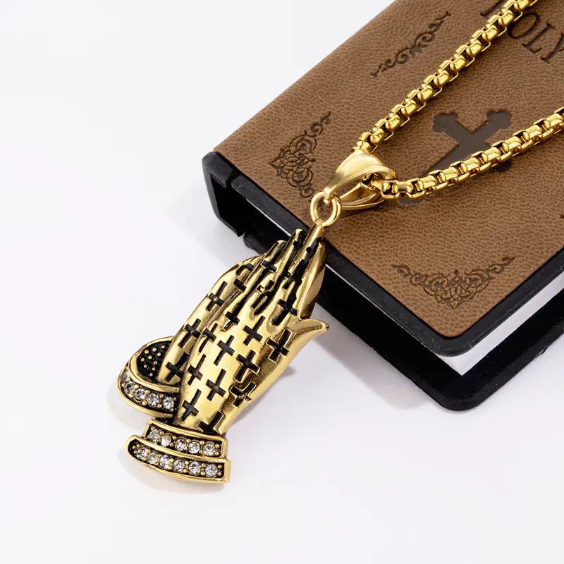 Praying Hands Necklace