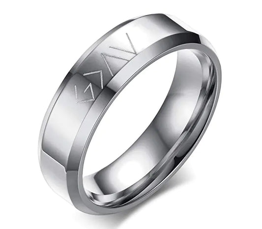 Stainless Steel "God>Highs/Lows" Ring